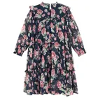 Cool Club, Sukienka dziewczęca z długim rękawem, granatowa