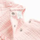 Cool Club, Sukienka dziewczęca z długim rękawem, muślinowa, różowa