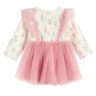 Cool Club, Sukienka dziewczęca z długim rękawem, różowa