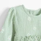 Cool Club, Sukienka dziewczęca z długim rękawem, zielona