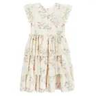 Cool Club, Sukienka dziewczęca z krótkim rękawem, beżowa