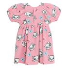 Cool Club, Sukienka dziewczęca z krótkim rękawem, różowa, Kicia Kocia