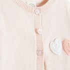 Cool Club, Sweter dziewczęcy, rozpinany, różowy