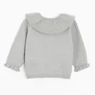 Cool Club, Sweter dziewczęcy, rozpinany, srebrny