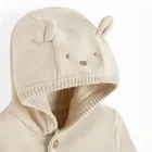 Cool Club, Sweter niemowlęcy z kapturem, rozpinany, beżowy