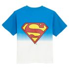 Cool Club, T-shirt chłopięcy, biało-niebieski, Superman