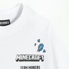 Cool Club, T-shirt chłopięcy, biały, Minecraft