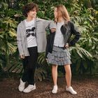 Cool Club, T-shirt chłopięcy, boxy oversize, biały