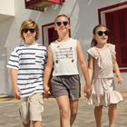 Cool Club, T-shirt dziewczęcy bez rękawów, biały