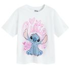 Cool Club, T-shirt dziewczęcy, biały, Lilo i Stitch