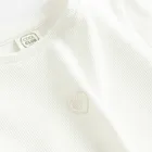 Cool Club, T-shirt dziewczęcy, prążkowany, biały