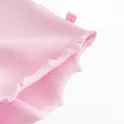 Cool Club, T-shirt dziewczęcy, prążkowany, różowy