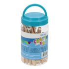 Craft With Fun, patyczki drewniane w tubaie, 100 szt.