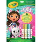 Crayola, Koci Domek Gabi, kolorowanka z łamigłówkami i flamastrami
