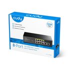 Cudy, przełącznik, switch, FS1010P 8-Port 10/100M PoE+ 120W 2xUplink