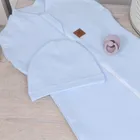 Czapka chłopięca, niebieska, zestaw, 2 szt., MimiNu