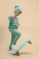 Czapka chłopięca, zielona, Pinokio