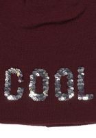 Czapka dziewczęca, bordowa, Cool, Tom Tailor