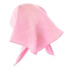 Czapka dziewczęca, różowa, muślinowa, Eevi