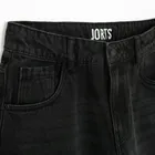 Czarne jeansowe bermudy z regulacją Cool Club