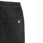 Czarne jeansy flare z regulowanym pasem Cool Club