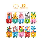 CzuCzu, Cyferkowy pociąg, puzzle, 20 elementów, 3+