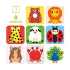 CzuCzu, Układam połówki, Zwierzątka, pierwsze puzzle, dwuelementowe, dla dzieci 18 mies.+