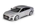 Daffi, MSZ, Audi RS 7 Sportback, pojazd, model metalowy, srebrny, 1:35
