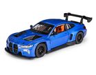Daffi, MSZ, BMW M4 GT3, pojazd, model metalowy, niebieski, 1:32