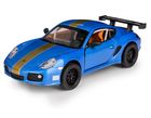 Daffi, MSZ, Porsche Cayman S, pojazd, model metalowy, niebieski, 1:32