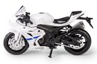 Daffi, MSZ, Suzuki GSX-R1000, motocykl, model metalowy, biały, 1:18