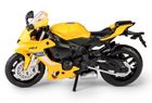 Daffi, MSZ, Yamaha YZF-R1, motocykl, model metalowy, żółty, 1:18