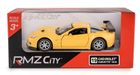 Daffi, RMZ City, Chevrolet Corvette C6-R, pojazd, model metalowy, żółty, 1:32