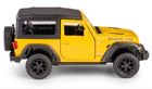 Daffi, RMZ City, Jeep Wrangler Rubicon 2021 Soft Top, pojazd, model metalowy, żółty, 1:32