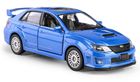 Daffi, RMZ City, Subaru WRX STI 2010, pojazd, model metalowy, niebieski, 1:36