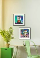 Diamond Dotz by number, diamentowa mozaika, Panda time, 2 obrazki