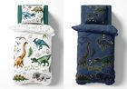 Dino, fluo, 2-częściowy komplet pościeli świecącej w ciemności, 160-200 cm