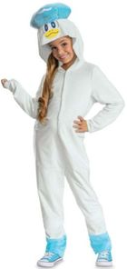 Disguise, Pokemon, Quaxly, strój karnawałowy, kigurumi, białe, 127-136 cm, 7-8 lat