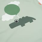 Done by Deer, Happy Clouds, wodoodporny fartuszek dla dziecka, Green