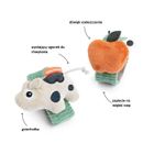 Done By Deer, Krówka Dotti Green, grzechotka na rączkę, 2 szt.