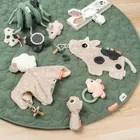 Done By Deer, Krówka Dotti, kocyk przytulanka dla niemowlaka, sand