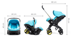 Doona+, mobilny fotelik samochodowy, czerwony