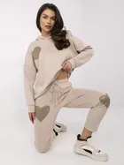 Dres damski, beżowy, Italy Moda