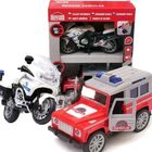 Dromader, policja, zestaw, samochód, motocykl