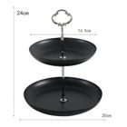 Dwupoziomowa patera, czarna