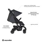 Easywalker, Buggy XS, wózek spacerowy, Melange Grey