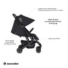 Easywalker, Buggy XS, wózek spacerowy, Night Black