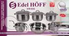Edelhoff, garnki jumbo silver, 12 elementów