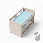 Eevi, prześcieradło frotte, pure, turkusowe, 140-70 cm