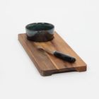 eh Excellent Houseware, deska do serwowania przekąsek, z miseczką i nożykiem